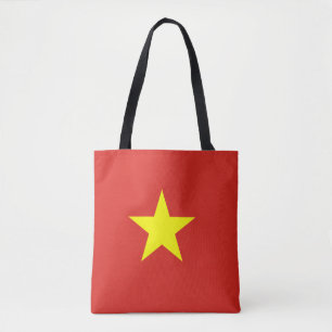 Vietnam flag tote bag