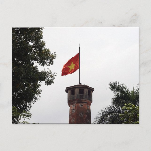 vietnam flag tower postcard (Front)