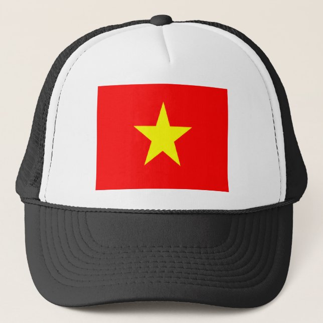 vietnam flag trucker hat (Front)
