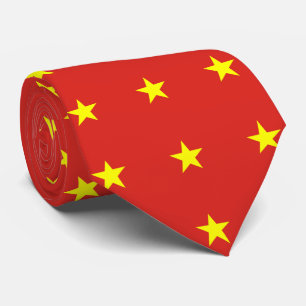 Vietnam flag Vietnamese star Tie