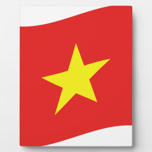 Vietnam Flag Wave Plaque