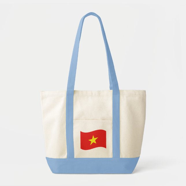 Vietnam Flag Wave Tote Bag (Front)
