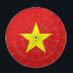 Vietnam Flag Yellow Star Dartboard<br><div class="desc">Vietnam Flag. Design on dartboard. Matching clothing,  accessories,  office products,  home products and more...  Don't forget the whole collection.</div>