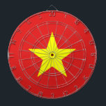 Vietnam Flag Yellow Star Dartboard<br><div class="desc">Vietnam Flag. Design on dartboard. Matching clothing,  accessories,  office products,  home products and more...  Don't forget the whole collection.</div>