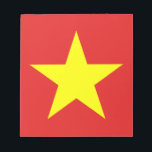 Vietnam Flag Yellow Star Notepad<br><div class="desc">Vietnam Flag. Design on notepad. Matching clothing,  accessories,  office products,  home products and more...  Don't forget the whole collection.</div>