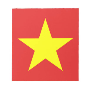 Vietnam Flag Yellow Star Notepad