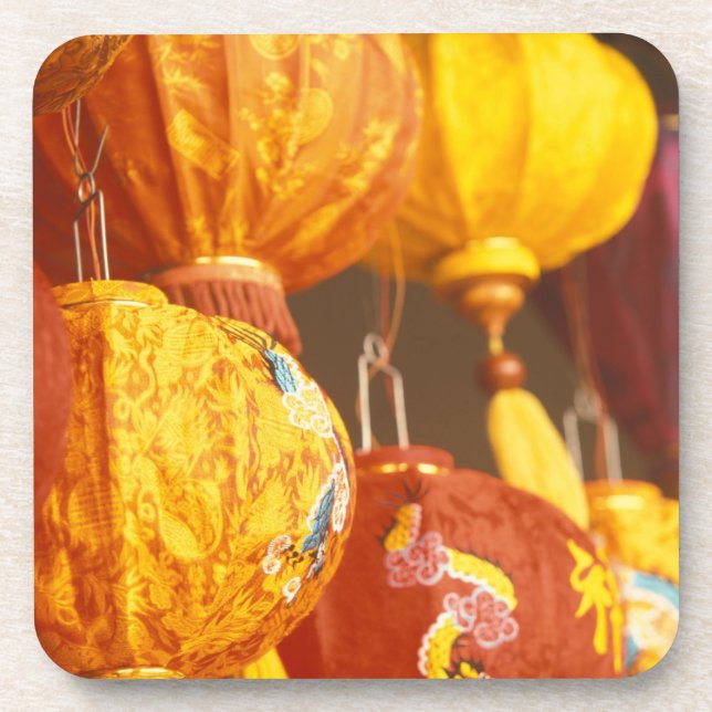 Vietnam, Hoi An Large lanterns, souvenirs Coaster (Front)