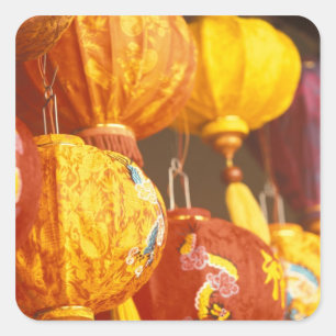 Vietnam, Hoi An Large lanterns, souvenirs Square Sticker