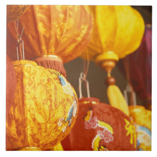 Vietnam, Hoi An Large lanterns, souvenirs Tile