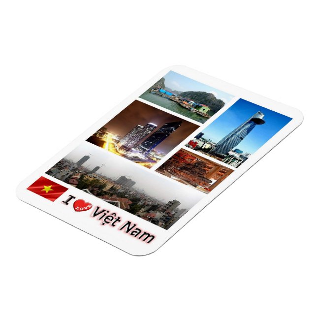 Vietnam - I Love - Magnet (Left Side)