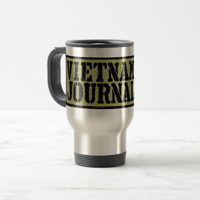 Vietnam Journal logo travel mug (Front Left)