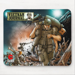 Vietnam Journal wounded soldier mouse pad