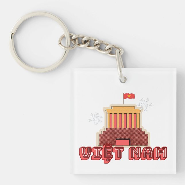VIETNAM Keychain - Ho Chi Minh Mausoleum (Front)