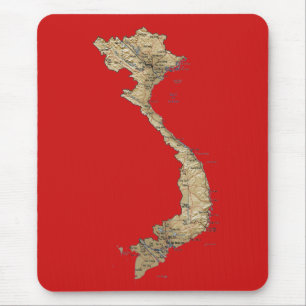 Vietnam Map Mousepad