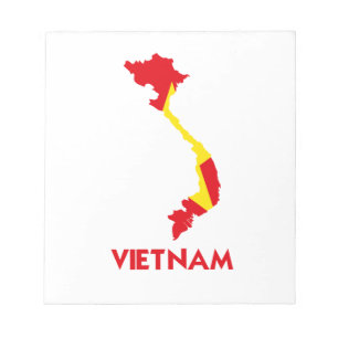 VIETNAM MAP NOTEPAD