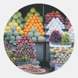 Vietnam Market Classic Round Sticker