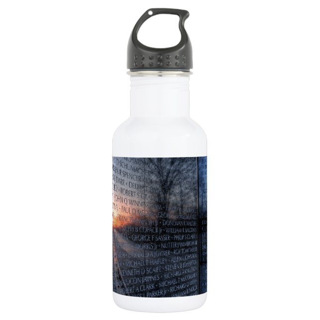 Vietnam Memorial Dawn 532 Ml Water Bottle (Front)