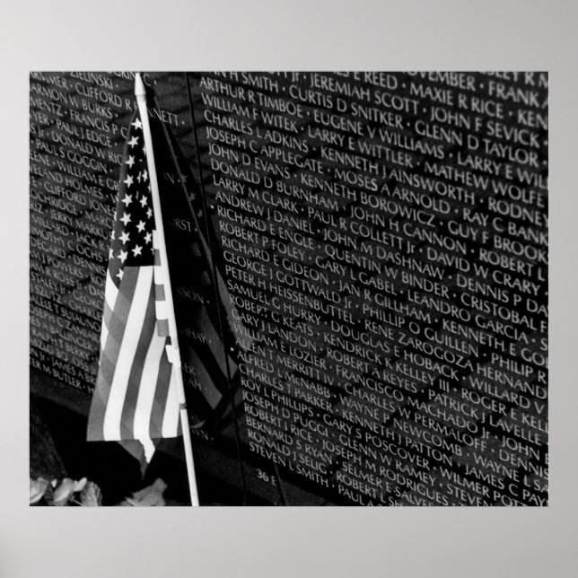 Vietnam Memorial Flag Poster (Front)