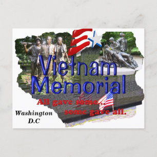 Vietnam Memorial postcard