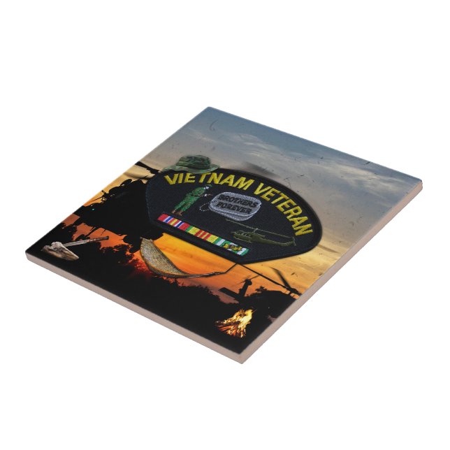 Vietnam Nam Vets veterans LRRPS LRRP Recon Recondo Tile (Side)