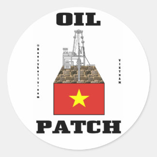 Vietnam Oil Patch,Oil Field Decal,Oil,Gas,Gift Classic Round Sticker