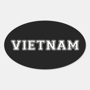 Vietnam Oval Sticker