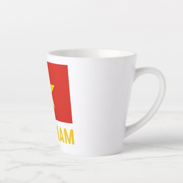 Vietnam Pride Mug – Red Flag with Yellow Star Desi (Right)
