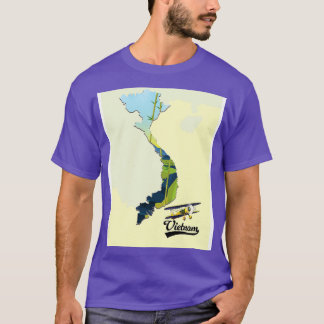 Vietnam retro map T-Shirt