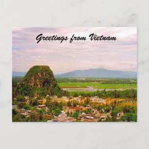 vietnam rural greetings postcard