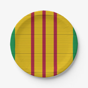 Vietnam Service Medal ribbon Paper Plate