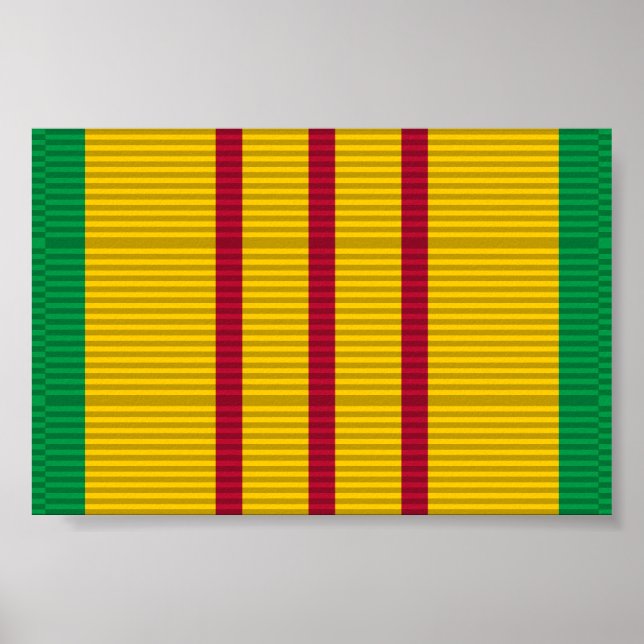 Vietnam Service Medal ribbon Poster (Front)