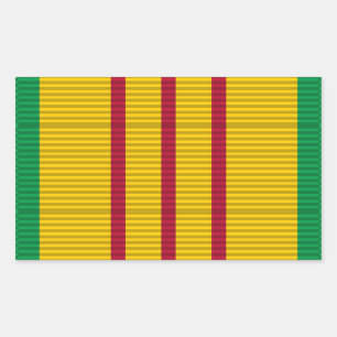 Vietnam Service Medal ribbon Rectangular Sticker