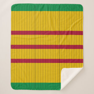 Vietnam Service Medal ribbon Sherpa Blanket