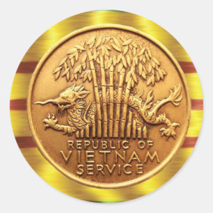 Vietnam service medal sticker
