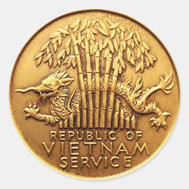 Vietnam service medal sticker (Front)