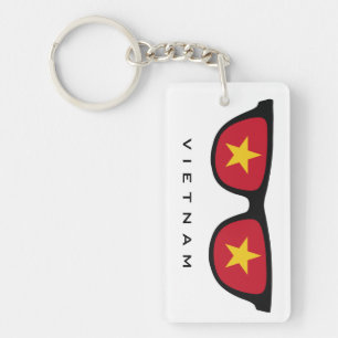 Vietnam Shades custom text & colour key chain