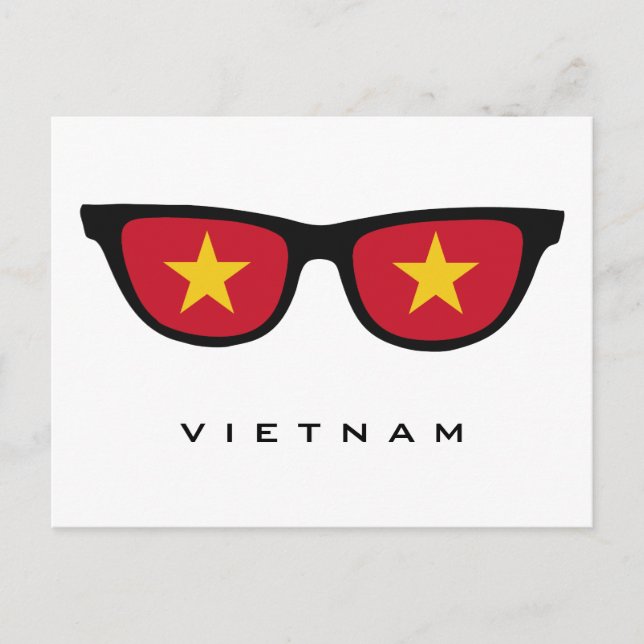 Vietnam Shades custom text & colour postcard (Front)