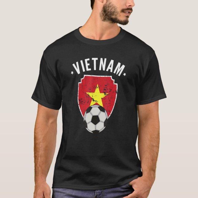 Vietnam Soccer Vietnam Flag Football Vietnamese Pr T-Shirt (Front)