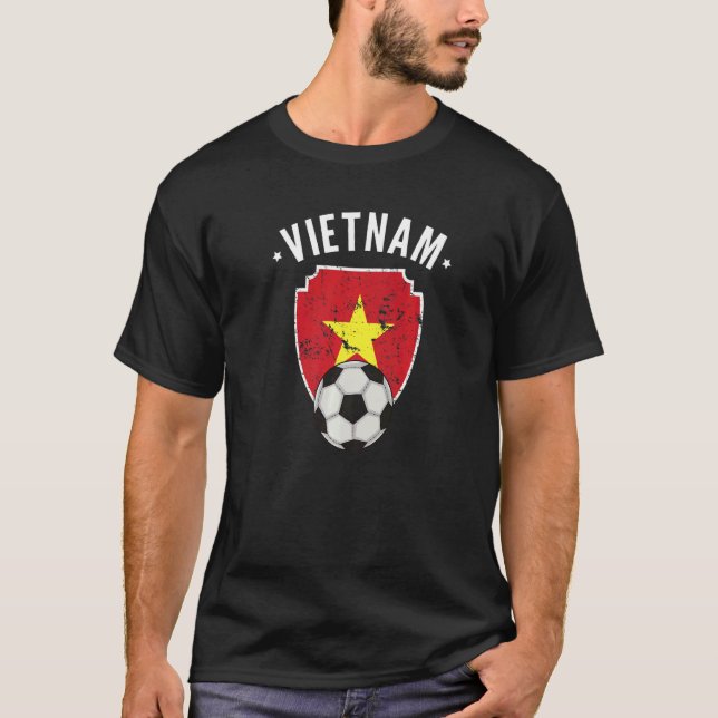 Vietnam Soccer Vietnam Flag Football Vietnamese Pr T-Shirt (Front)