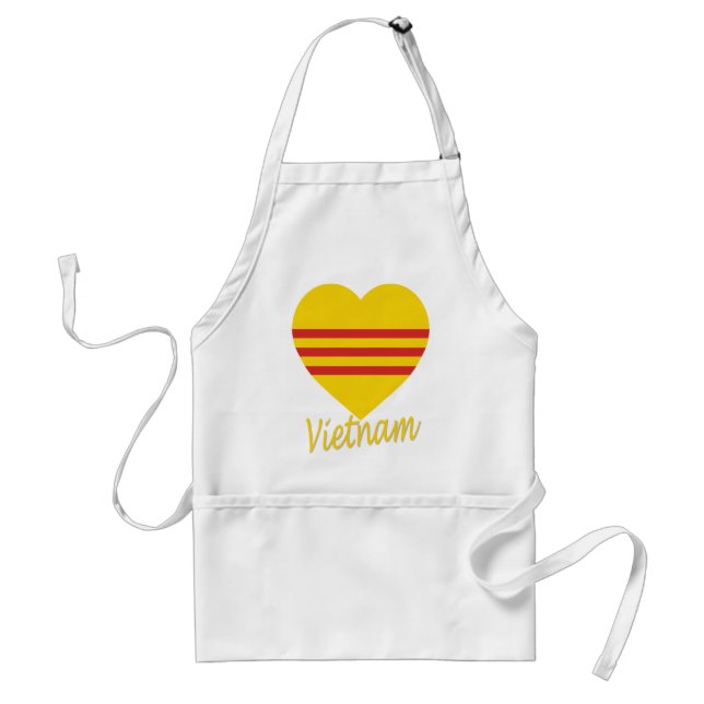 Vietnam (South) Flag Heart Standard Apron (Front)