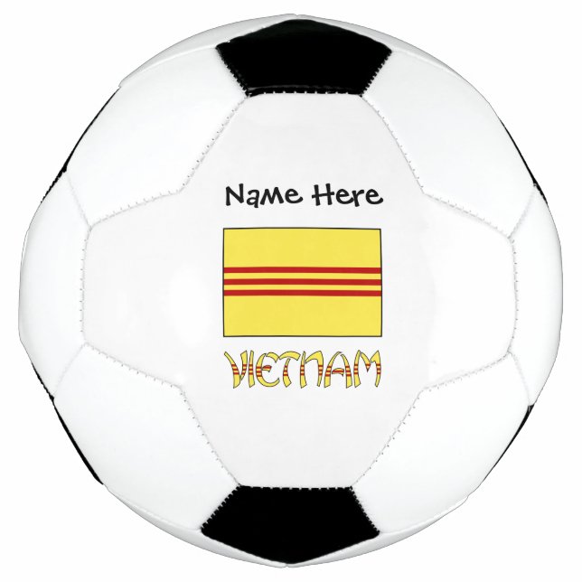 Vietnam South Vietnamese Flag Personalised  Football (Front)