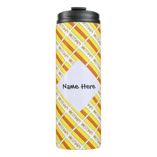 Vietnam South Vietnamese Flag Tiled Black Personal Thermal Tumbler