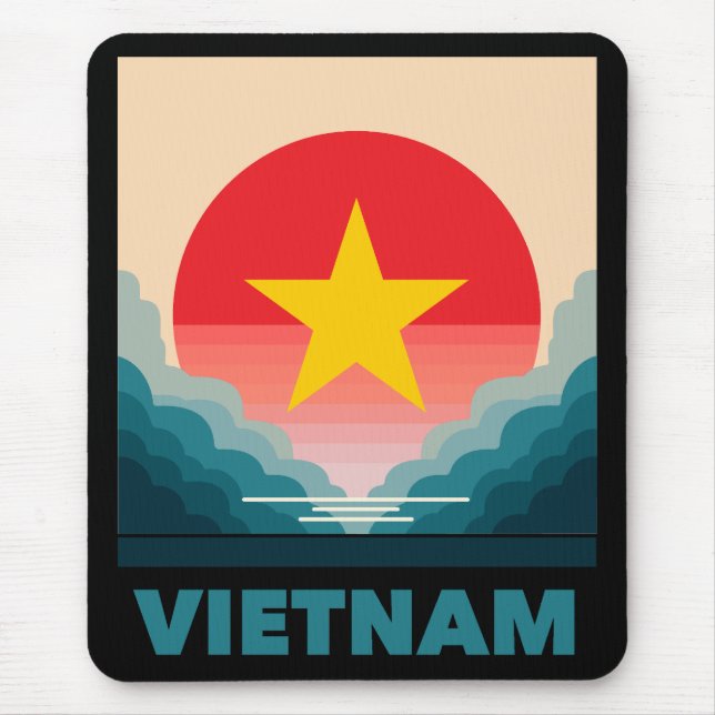 Vietnam Southeast Asia Mouse Mat (Front)