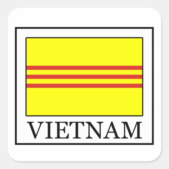 Vietnam Square Sticker (Front)