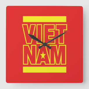 VIETNAM SQUARE WALL CLOCK