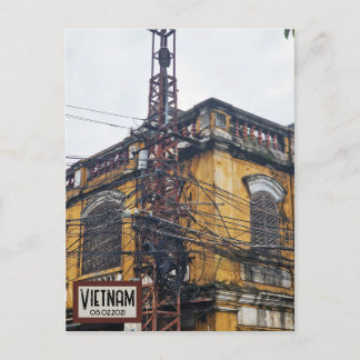 Vietnam Street Spagheti Customisable Date Postcard
