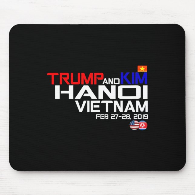 Vietnam Suummit Kim And Trump T Shirt  Mouse Mat (Front)