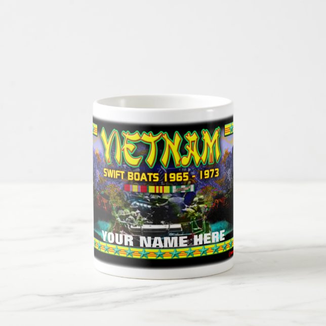 Vietnam Swift Boats, Your Name, Coffee Mug (Center)