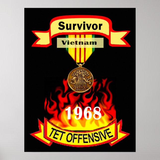 Vietnam Tet Offensive Survivor Poster (Front)