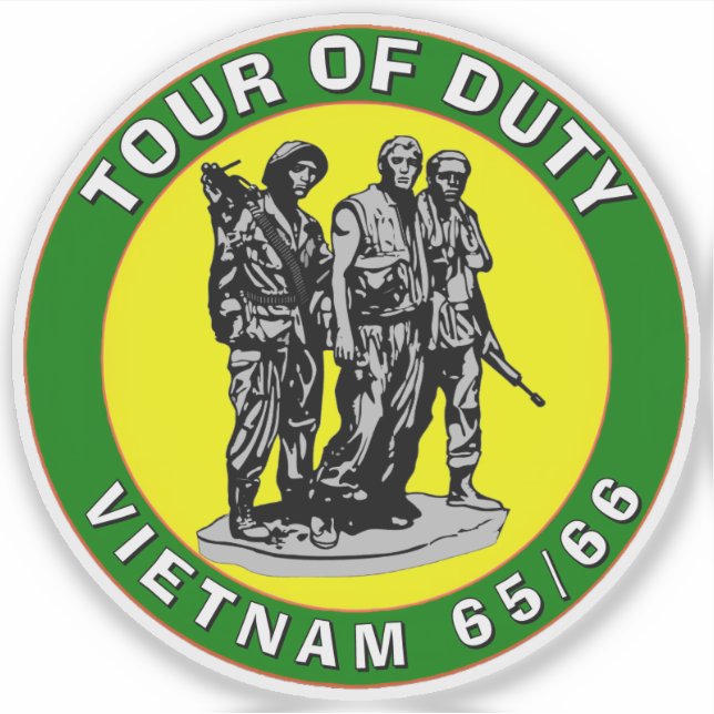 VIETNAM TOUR OF DUTY Sticker (Front)
